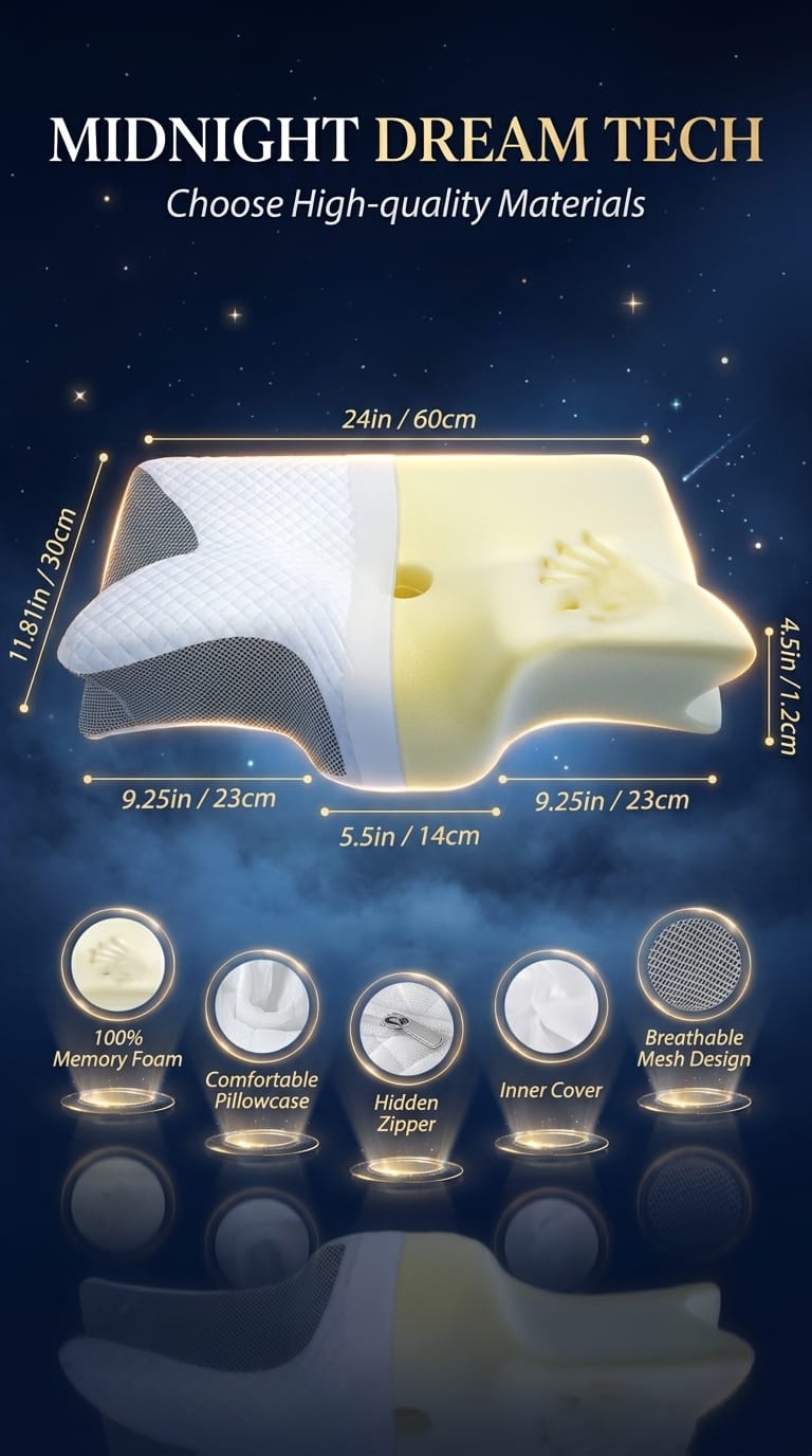 Slumber Butterfly Orthopedic Memory Pillow